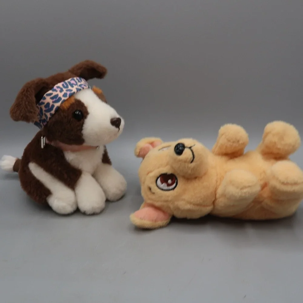 Our Generation Dog Pet Training & IMC Mini Tickle moving Puppy Toy lot of 2